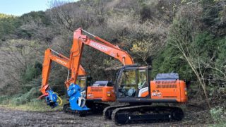 日立建機 ZX160LC-7 林業仕様機 2台を納車しました | 渡辺重機